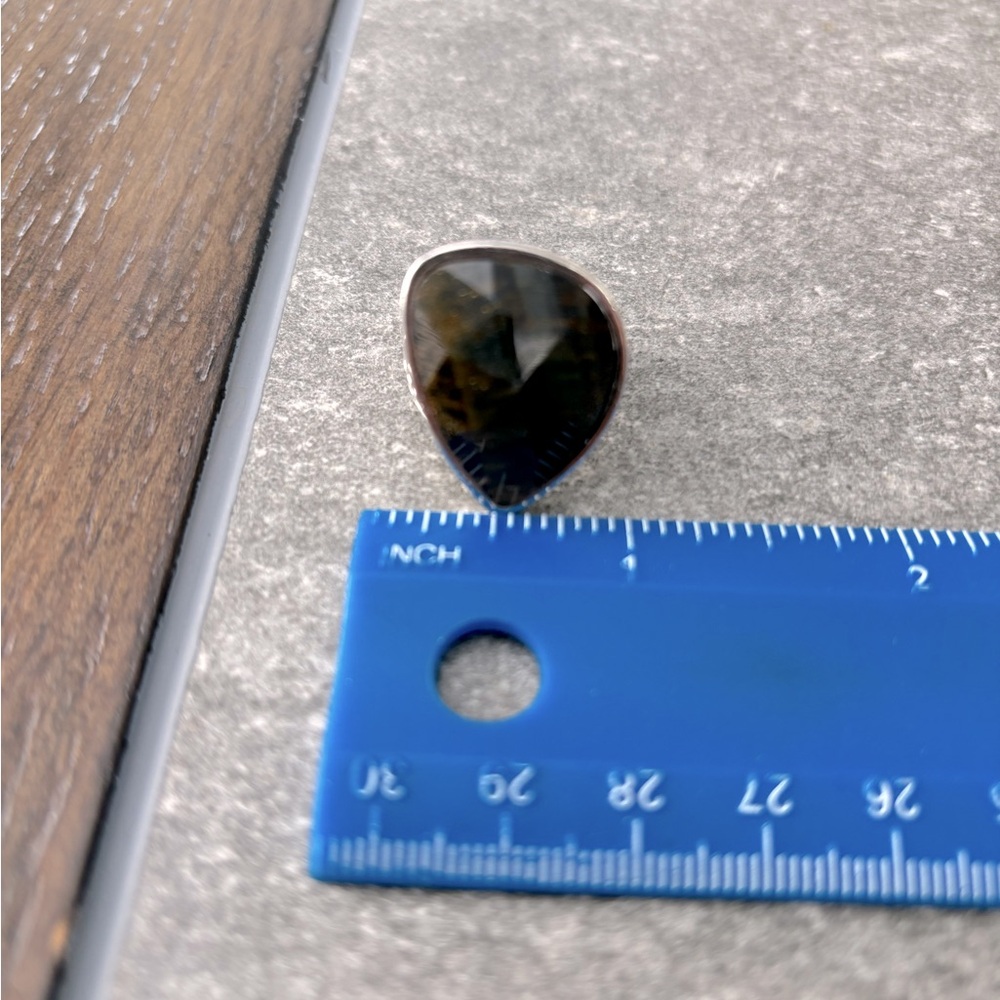 Barse 925 Sterling Silver tigers eye ring - Picture 7 of 8